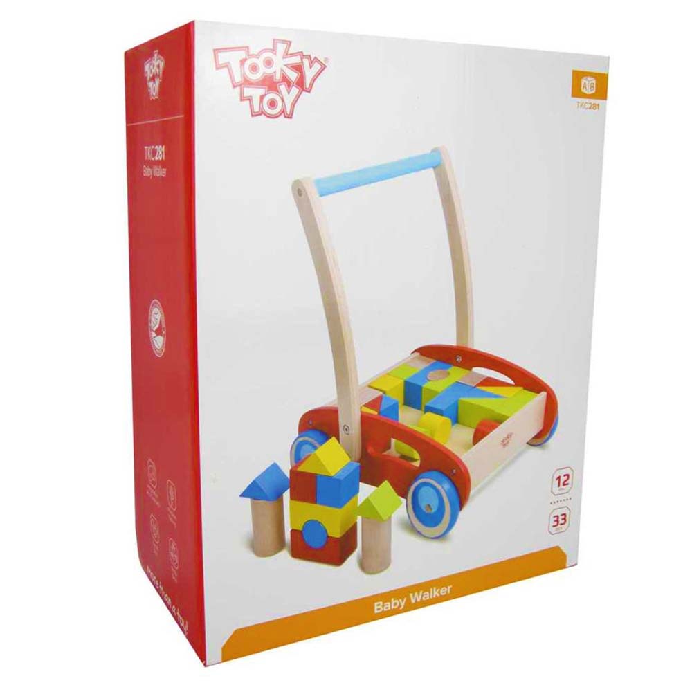 Baby Walker with blocks.