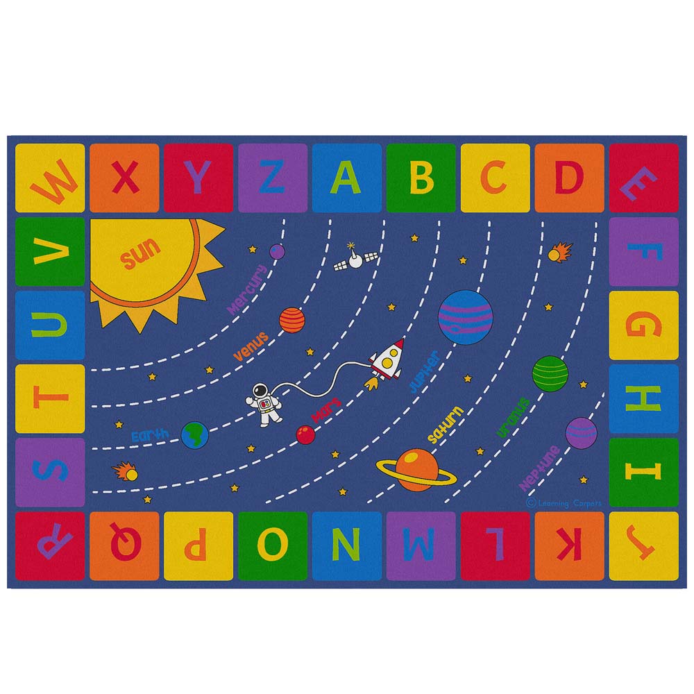 Learning Carpets β ABC Solar System β Rectangle β 366 x 244 cm