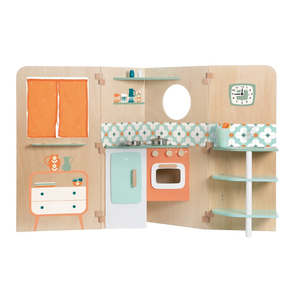 Classic World β Pretend & Play Foldable Play House w Chalkboard & Accessories