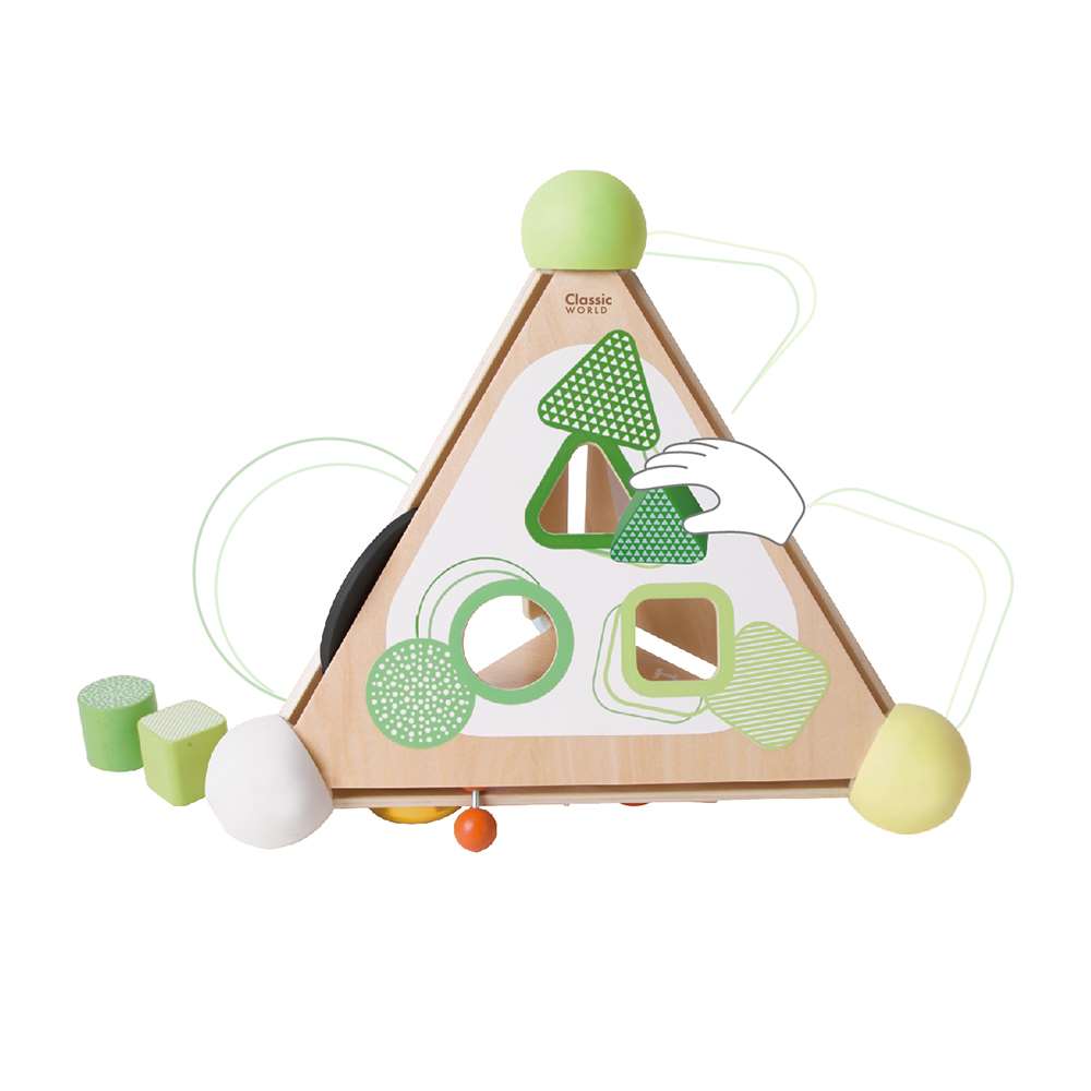Pyramid Activity Box β Four Sided Multi-Activity Busy Board