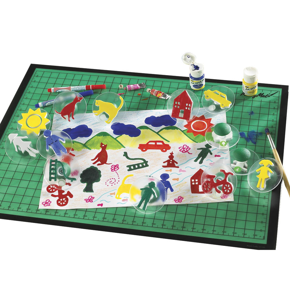 Paint Stamp Family 14pc