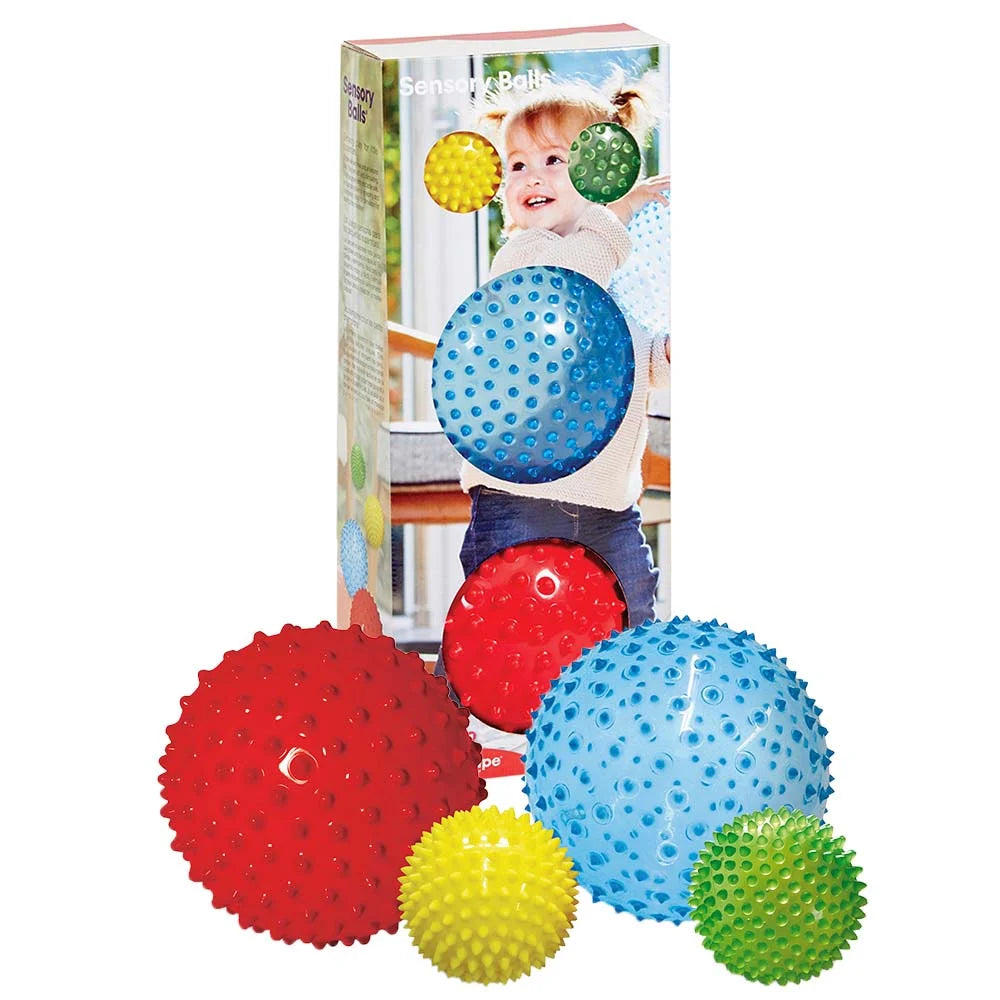 Sensory Balls 4-Pack β Textured Balls for Baby Motor Skills & Tactile Play