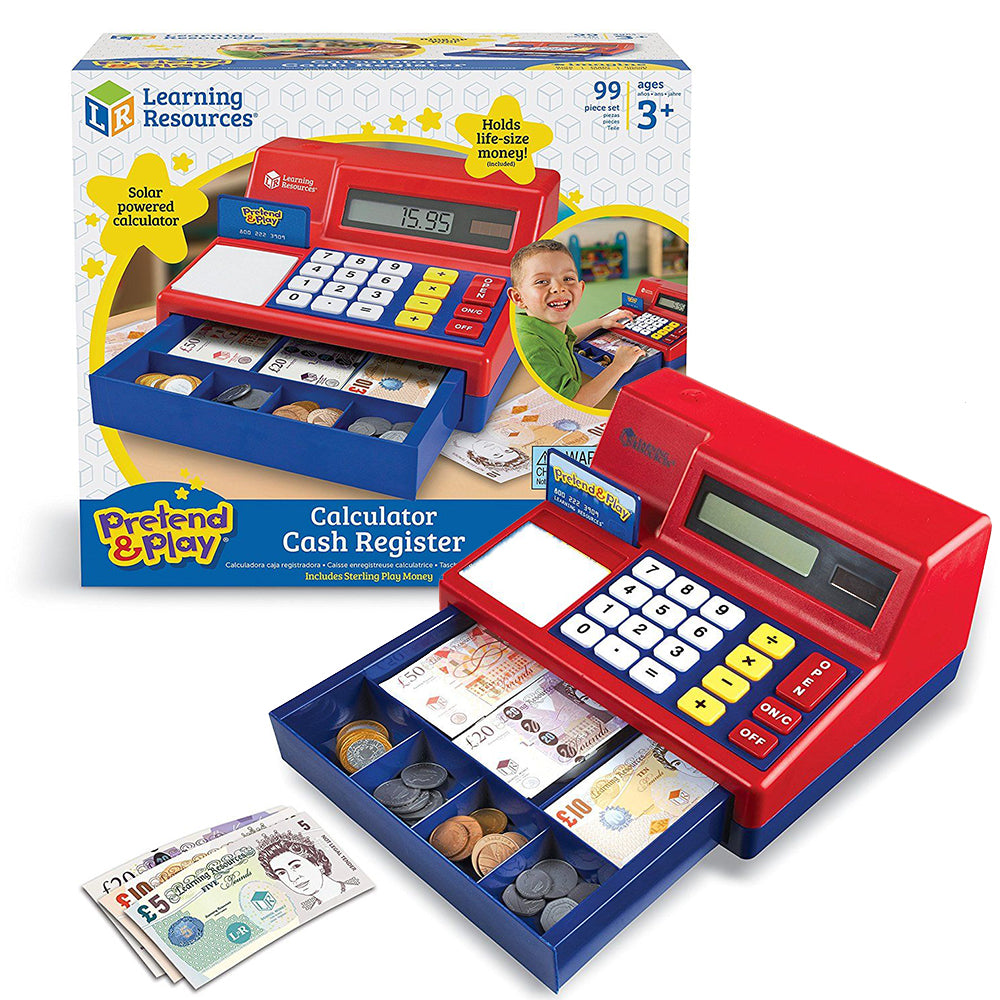 Pretend & Play® Calculator Cash Register with Euro Currency
