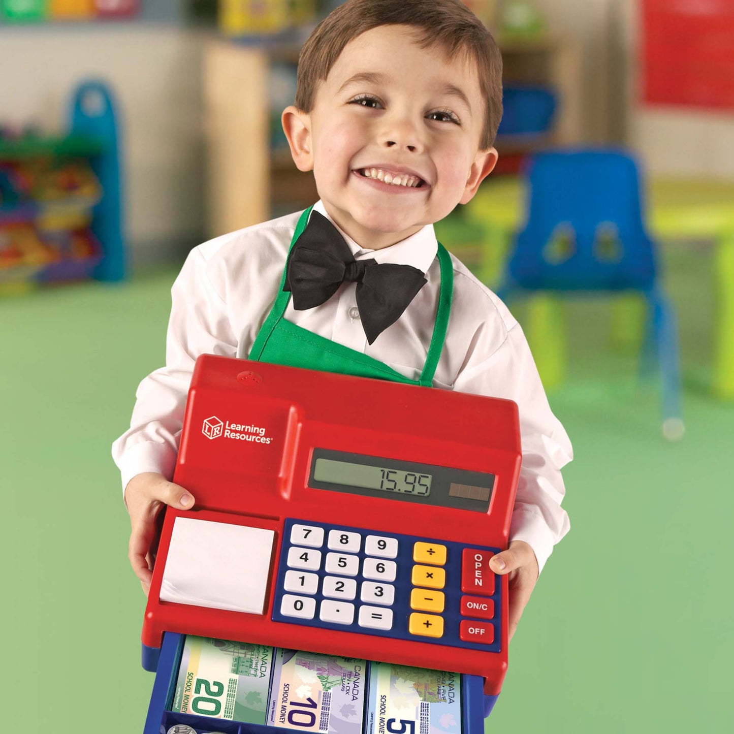 Pretend & Play® Calculator Cash Register with Euro Currency