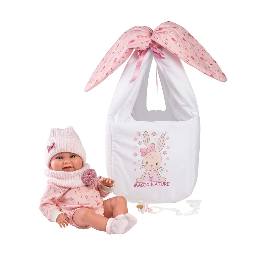 Nica with Newborn Baby Carrier