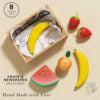Wooden Smoothie Fruit Food Crate – 7pcs