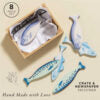 Wooden Fish Food Crate โ 8pcs