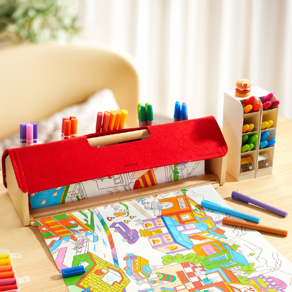 Mideer β Paper Roll Holder with Built-in Stationery Organiser