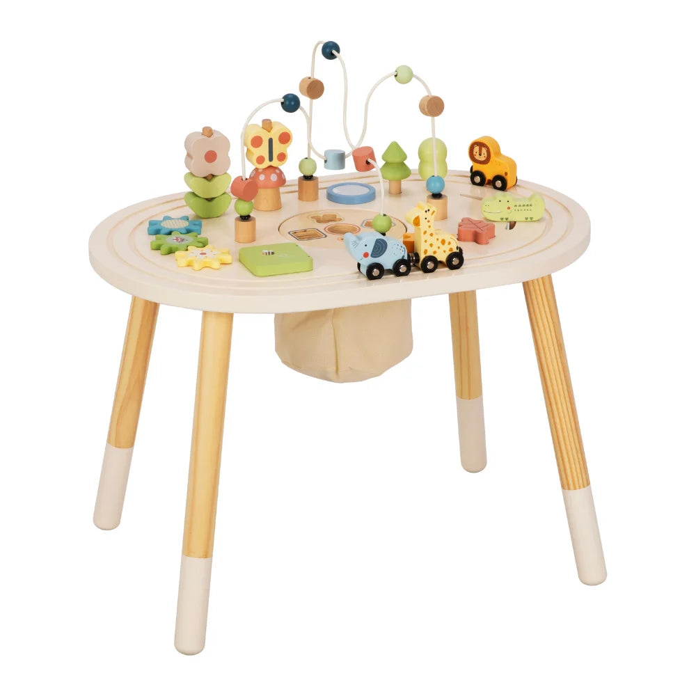 TookyToy β Wooden Multi-Activity Busy Board Table