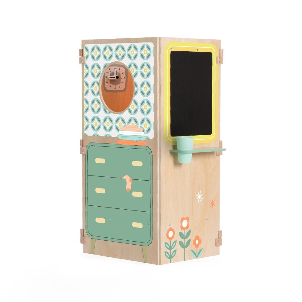 Classic World β Pretend & Play Foldable Play House w Chalkboard & Accessories