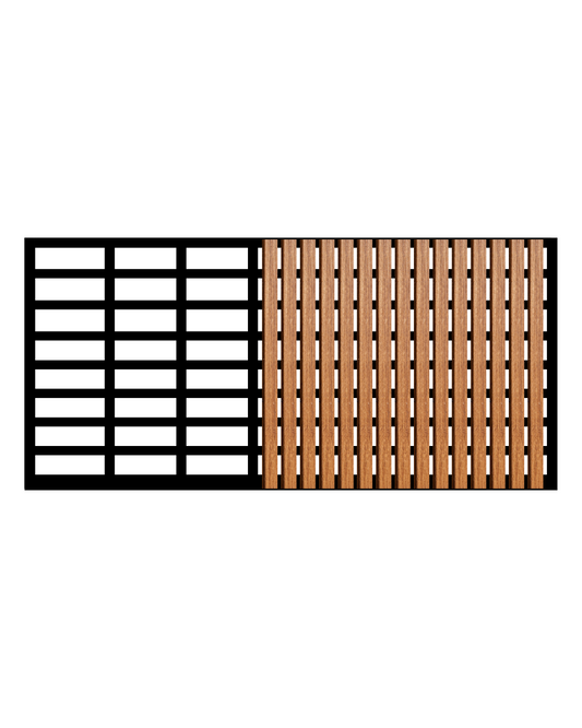 WOOD AND METAL ENCLOSURE