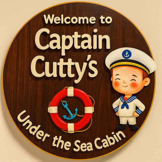 Captain Cutty's welcome sign.