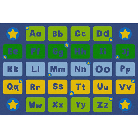Learning Carpets – Alphabet Stars – Rectangle – 366 x 244 cm