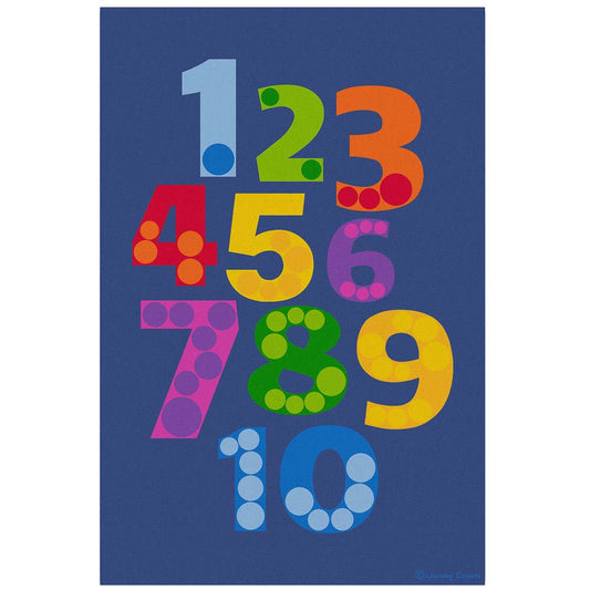 Learning Carpets – Number Pile – Rectangle – 274 x 183 cm