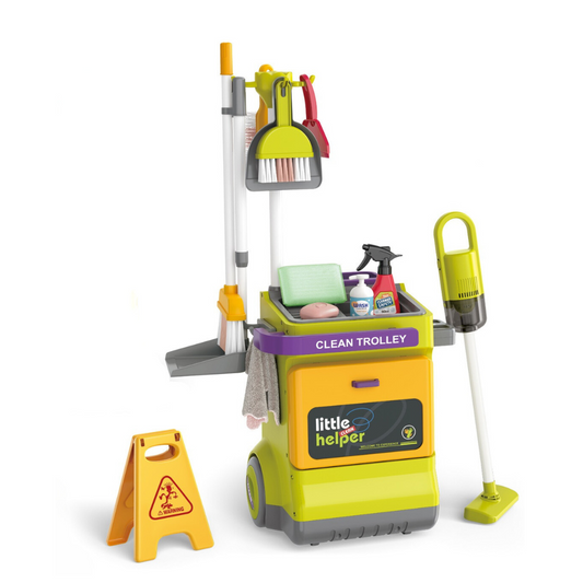 Cleaning Trolley with Sound – 20 Pieces/ Pretend Play