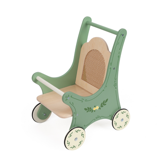 Vintage Wooden Doll Stroller