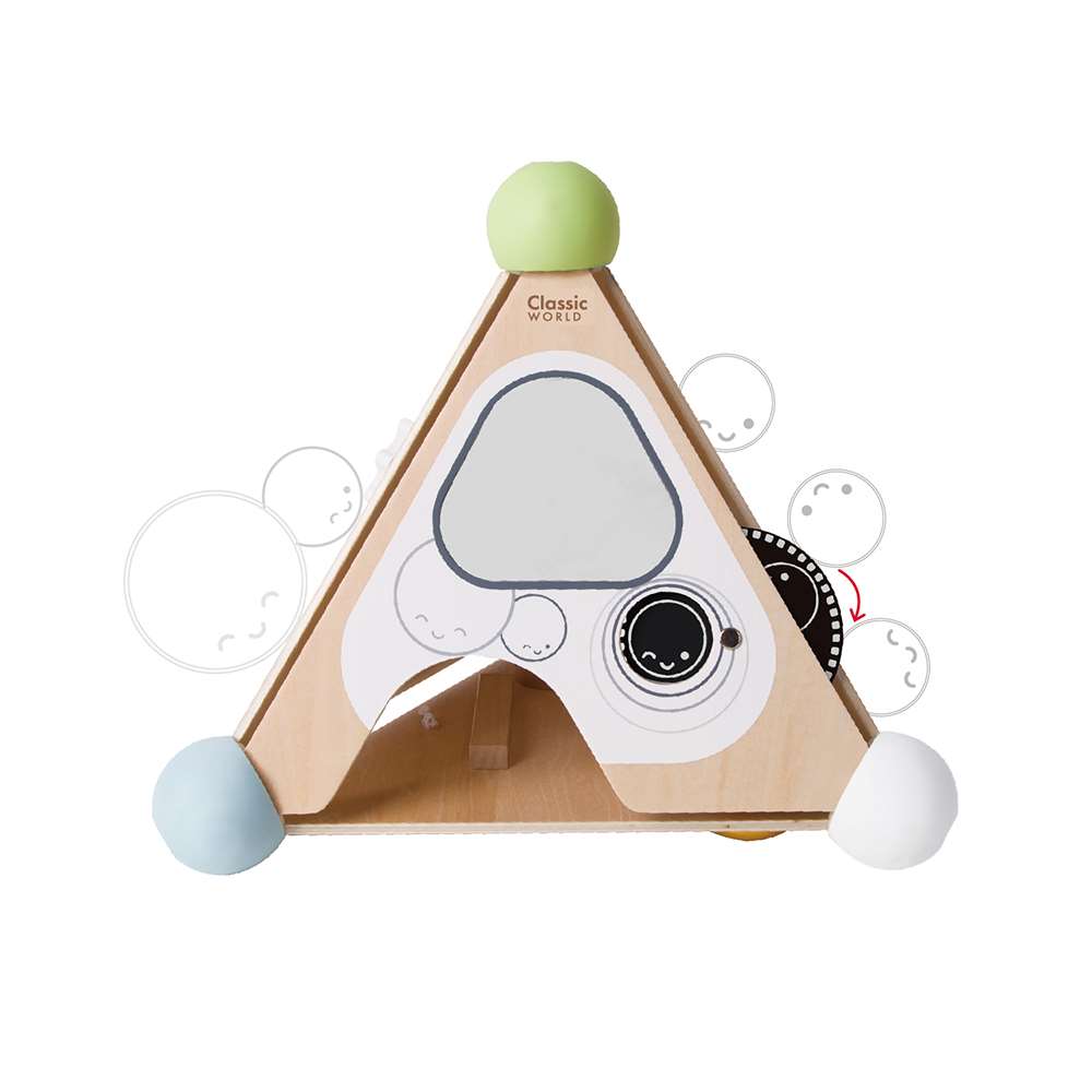 Pyramid Activity Box – Four Sided Multi-Activity Busy Board