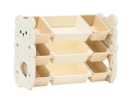 Bear storage cabinet - Durable plastic - Assorted