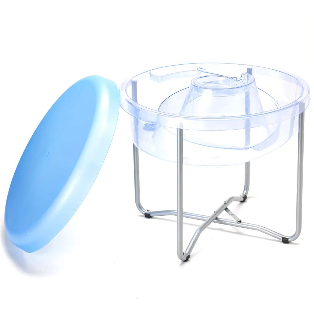 Water Tray Round Clear with lid