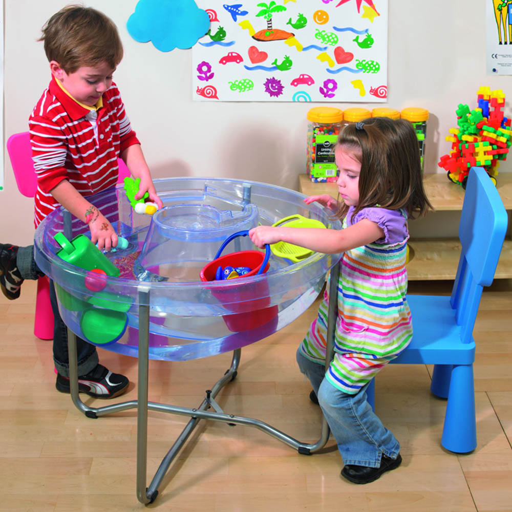 Water Tray Round Clear with lid