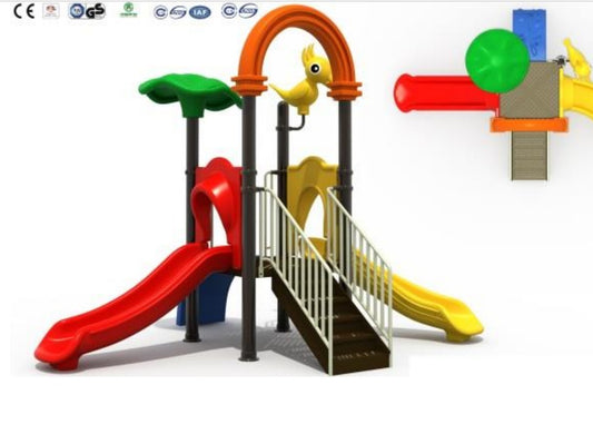 Super Colorful Slide-Set Jungle Gym.
