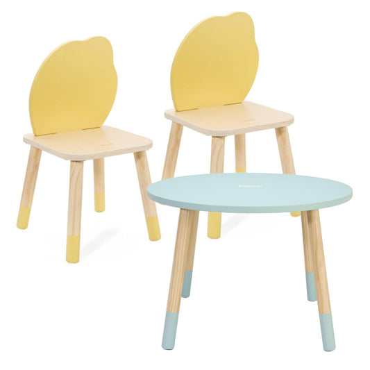 Grace Table & Chair Set – 2 Lemon Chairs