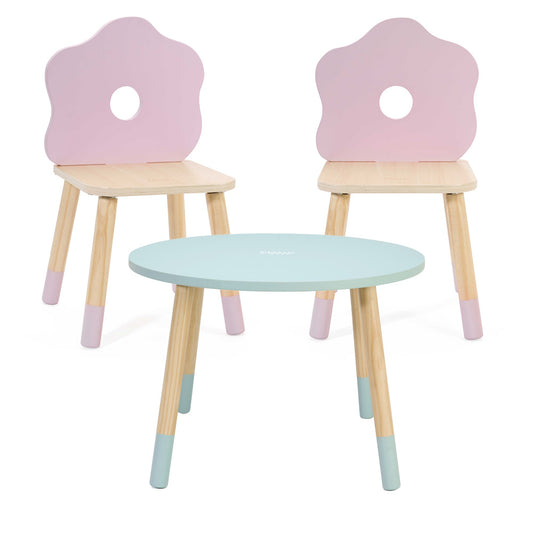 Grace Flower Table & Chair Set – 3pcs – 2x Chairs