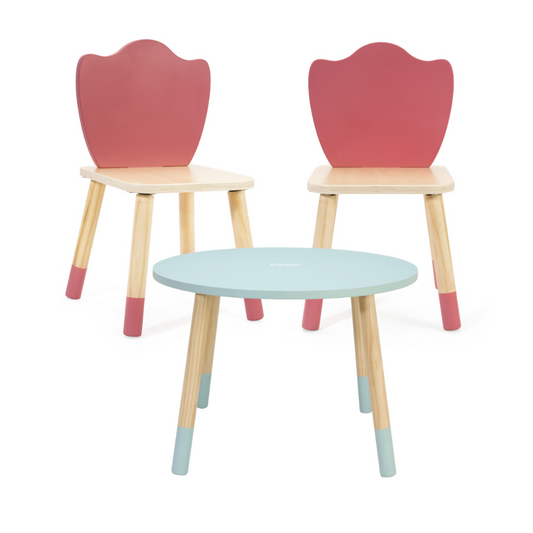 Grace Table & Chair Set – 2 Tulip Chairs