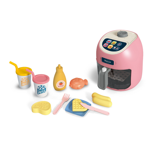 Air Fryer Set with Lights, Sounds & Colour Changing Food – Pretend Play