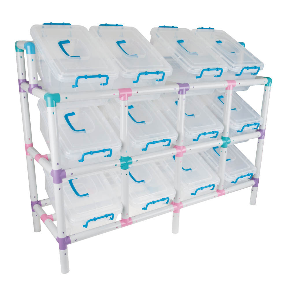 Tilt Storage 12 – Grey – Bin & Frame.