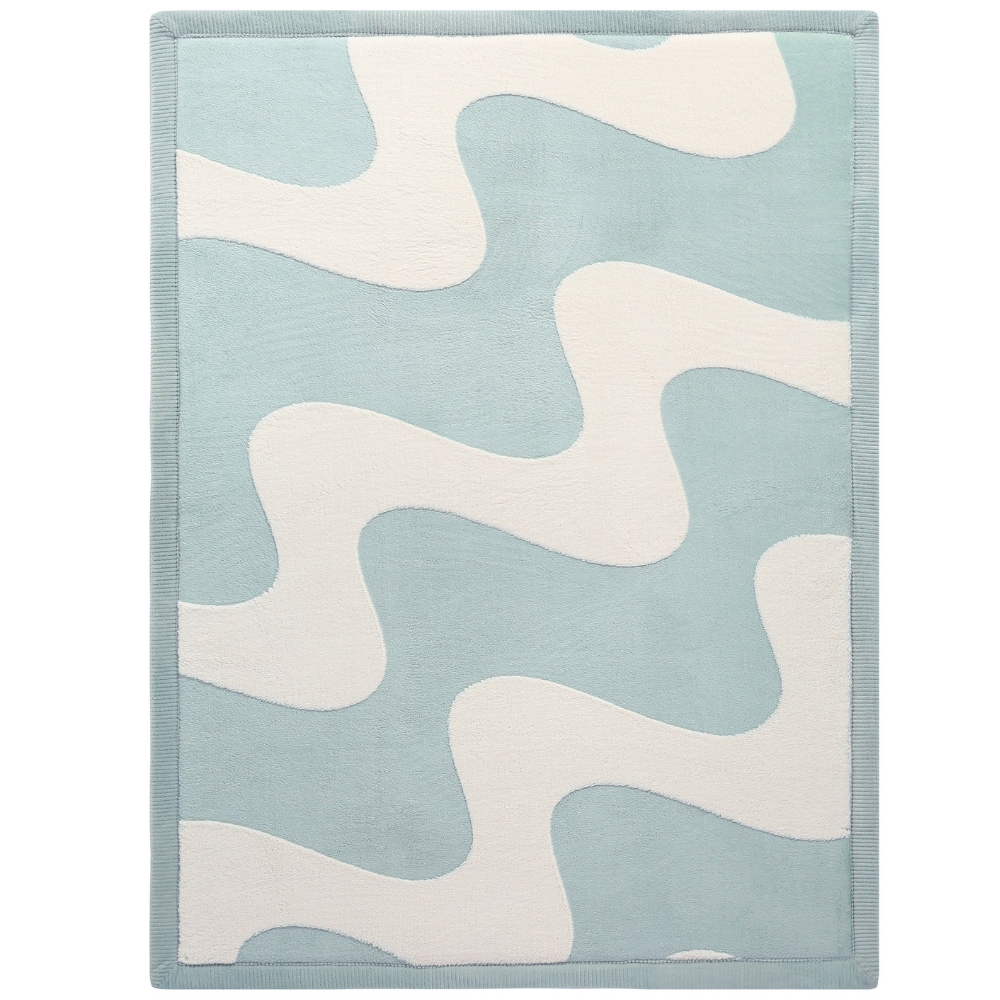 Hakuna Matte – CloudSoftRise Play Mat 3D Carpet – Waves 280 x 200 x 2.5 cm for playroom or kids bedroom.