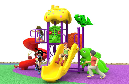 Colorful Aquarium-Themed Jungle Gym.