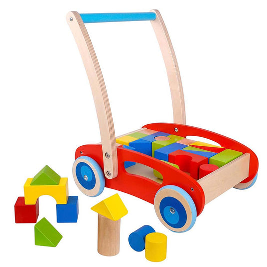 Baby Walker with blocks.