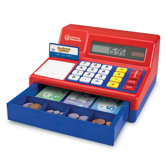 Pretend & Play® Calculator Cash Register with Euro Currency