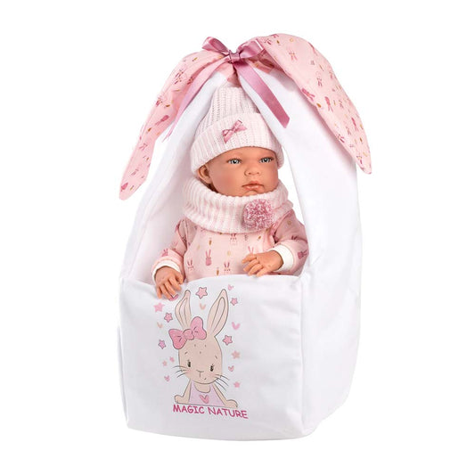 Nica with Newborn Baby Carrier