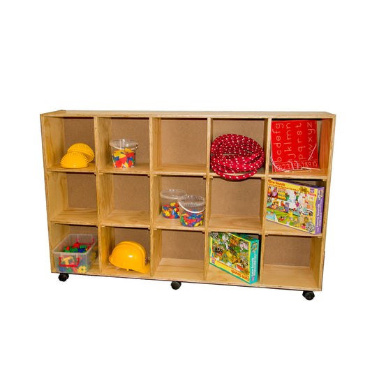 15 Cube Pigeon hole locker on castors
