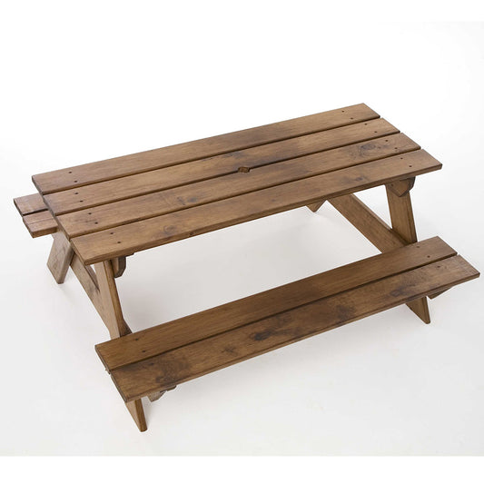 6 Seater Kiddie Picnic Table - natural.