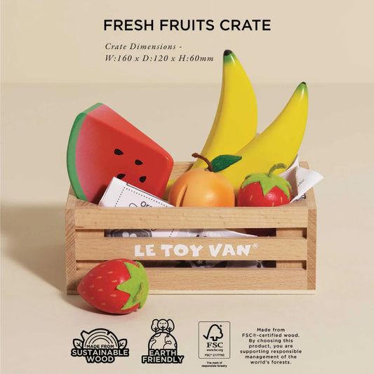 Wooden Smoothie Fruit Food Crate – 7pcs