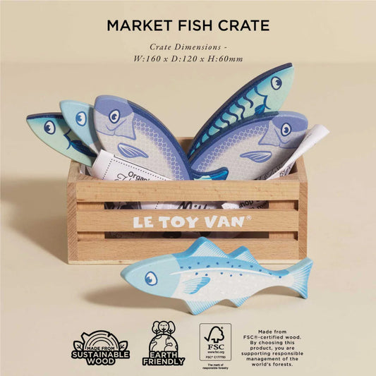 Wooden Fish Food Crate – 8pcs