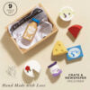 Wooden Cheese & Dairy Food Crate – 8pcs