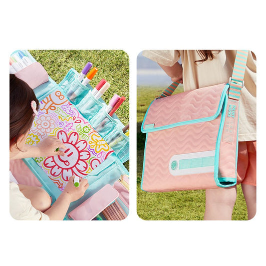 Mideer – Kids Drawing Art Set with Carry-on Bag – Pink – 75pcs