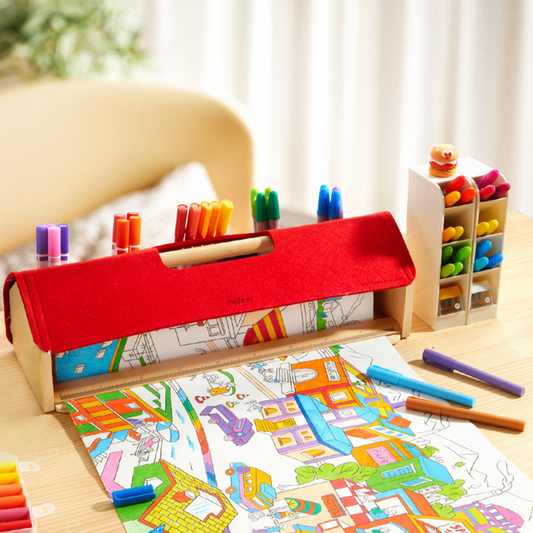 Mideer – Paper Roll Holder with Built-in Stationery Organiser