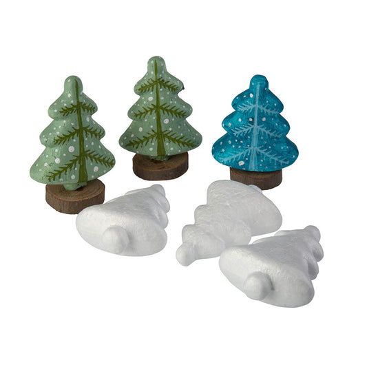 Polystyrene Shapes – 75mm Christmas Trees – 10pcs