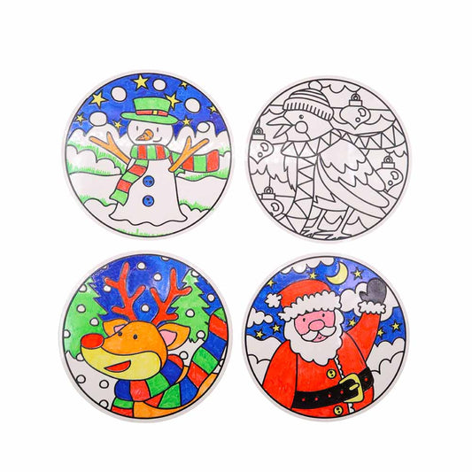 Christmas – Themed Window Clings: 4 Pieces