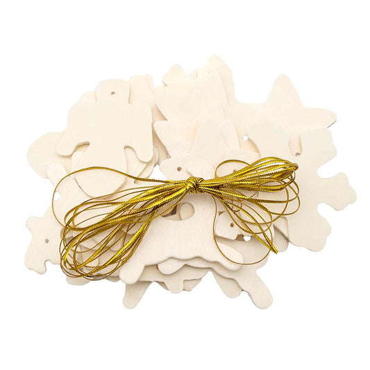 Paint Your Own Christmas Wooden Decorations – 50pcs
