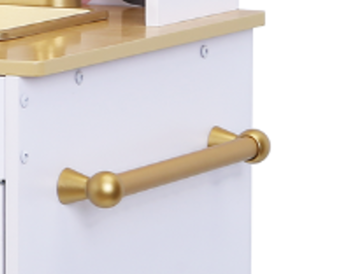 Pretend & Play – Wooden Play Kitchen with Accessories - White