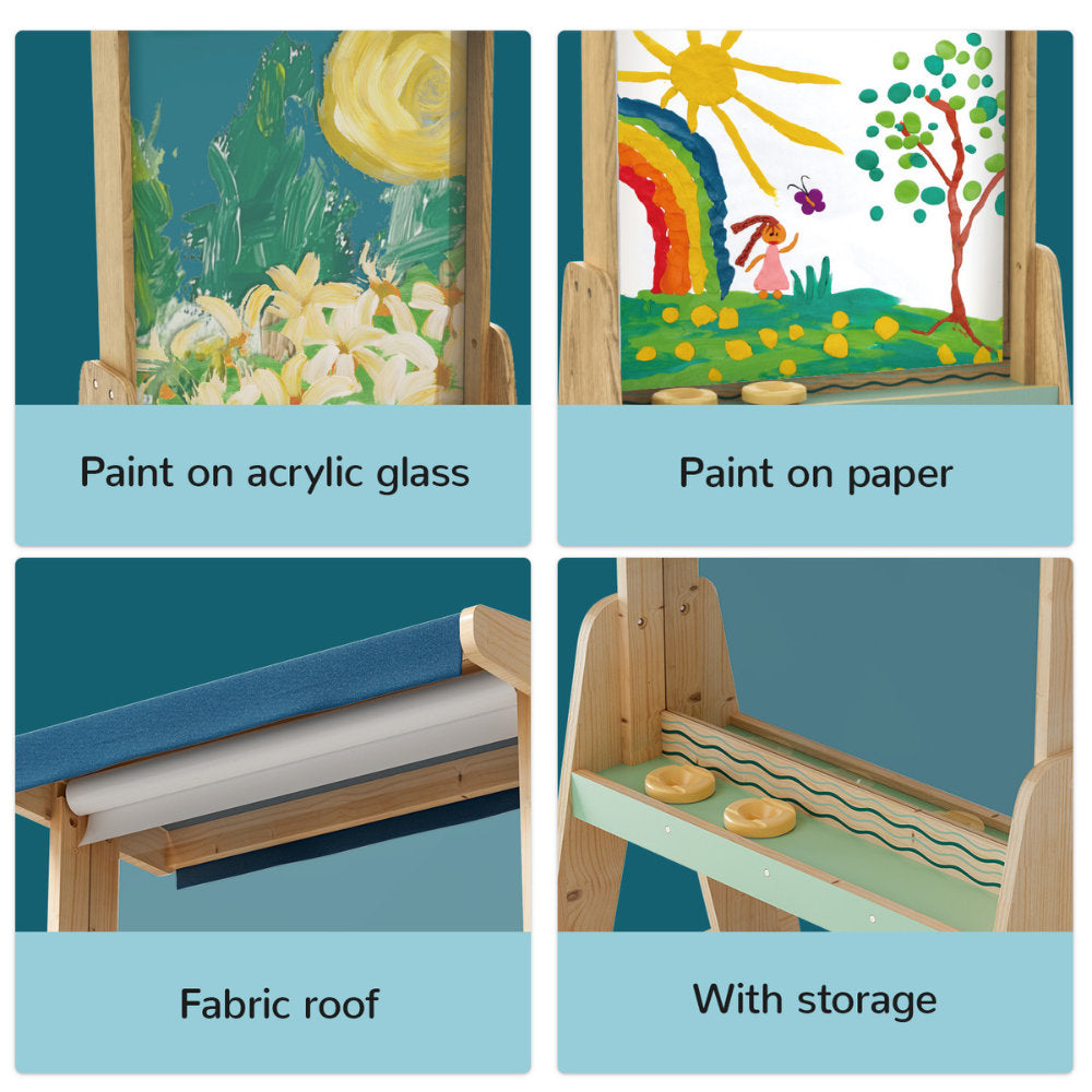 TopBright – Outdoor Painting Art Easel with Double-Sided Clear Board – 5pcs