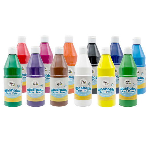 Jar Meló - Paint for Kids - Washable - Bulk Pack - 500ml 12pc