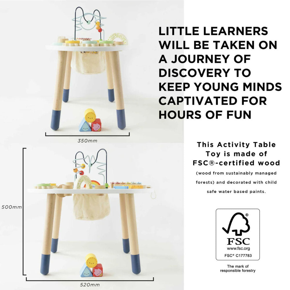 Wooden Sensory Activity Table.