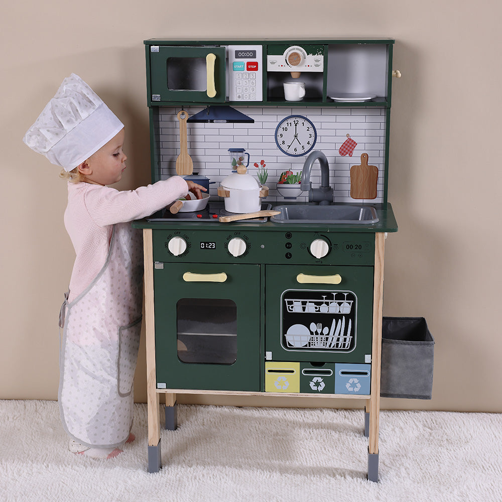 TookyToy – Multifunctional Kitchen Set - Dark Green
